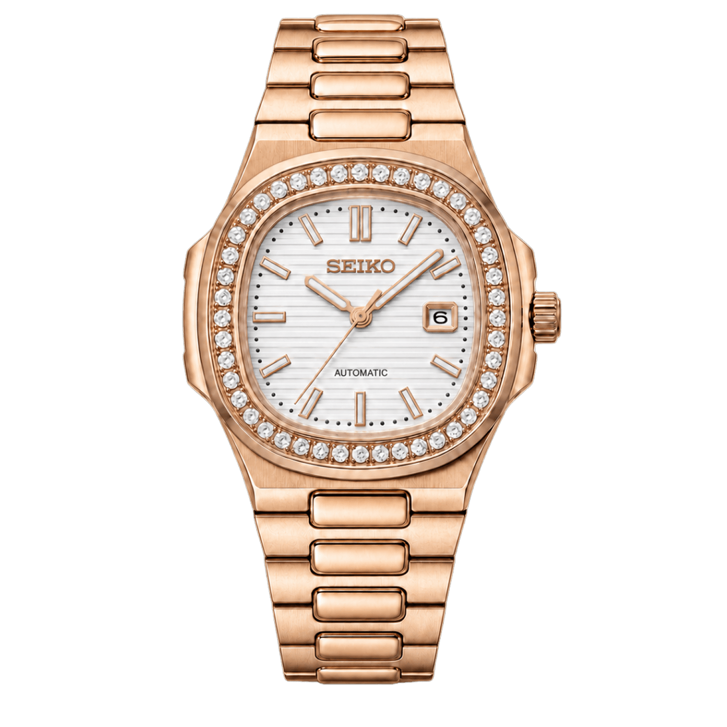 NAUTILUS ROSE GOLD WHITE 30MM