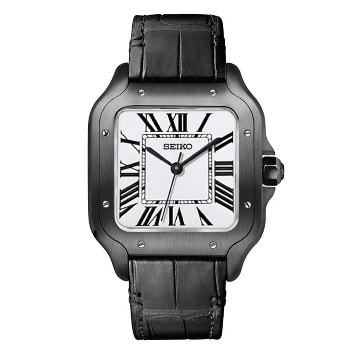 Santos Classic White - Black Leather