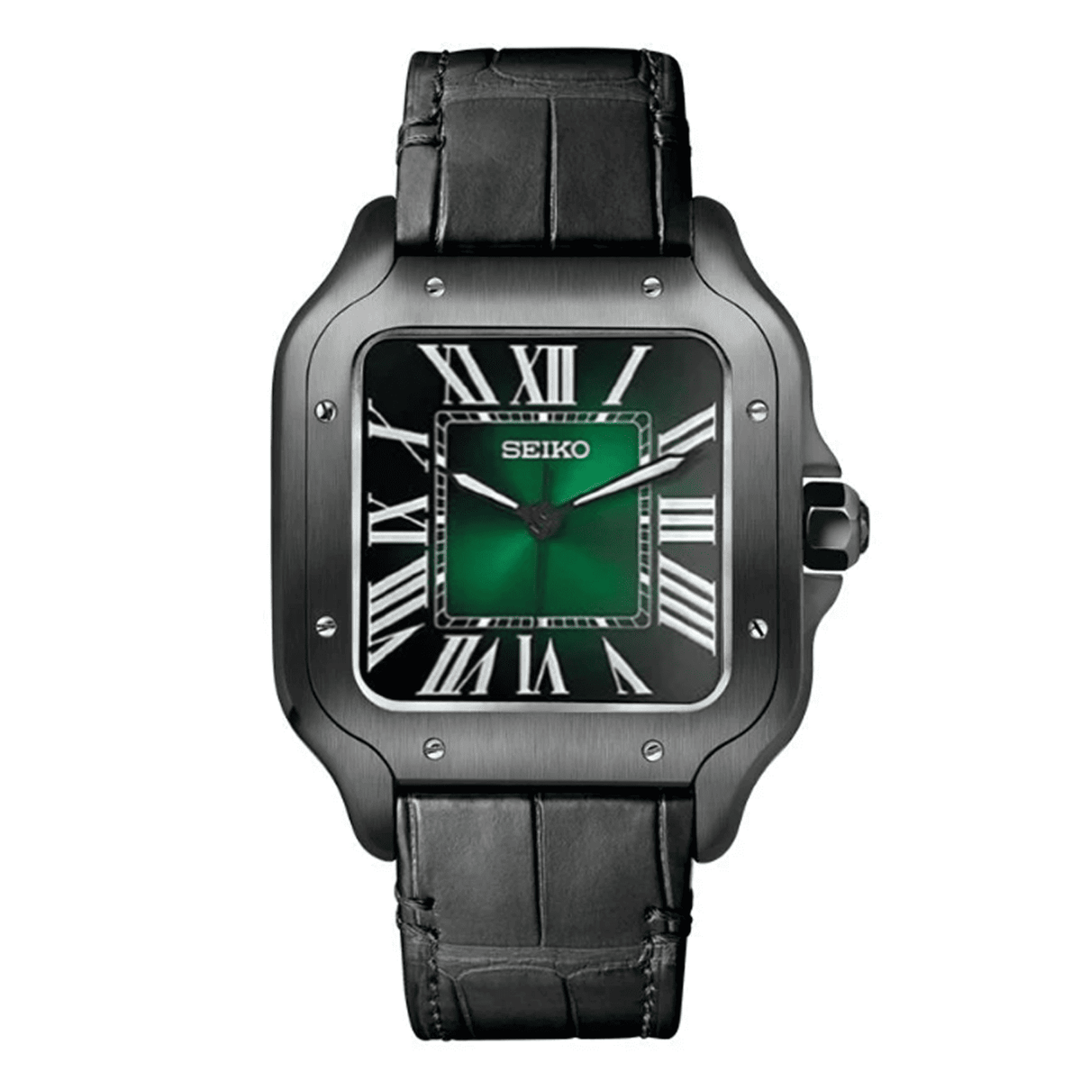 Santos Classic Green - Black Leather