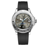 Yacht Rodium Rubber Strap