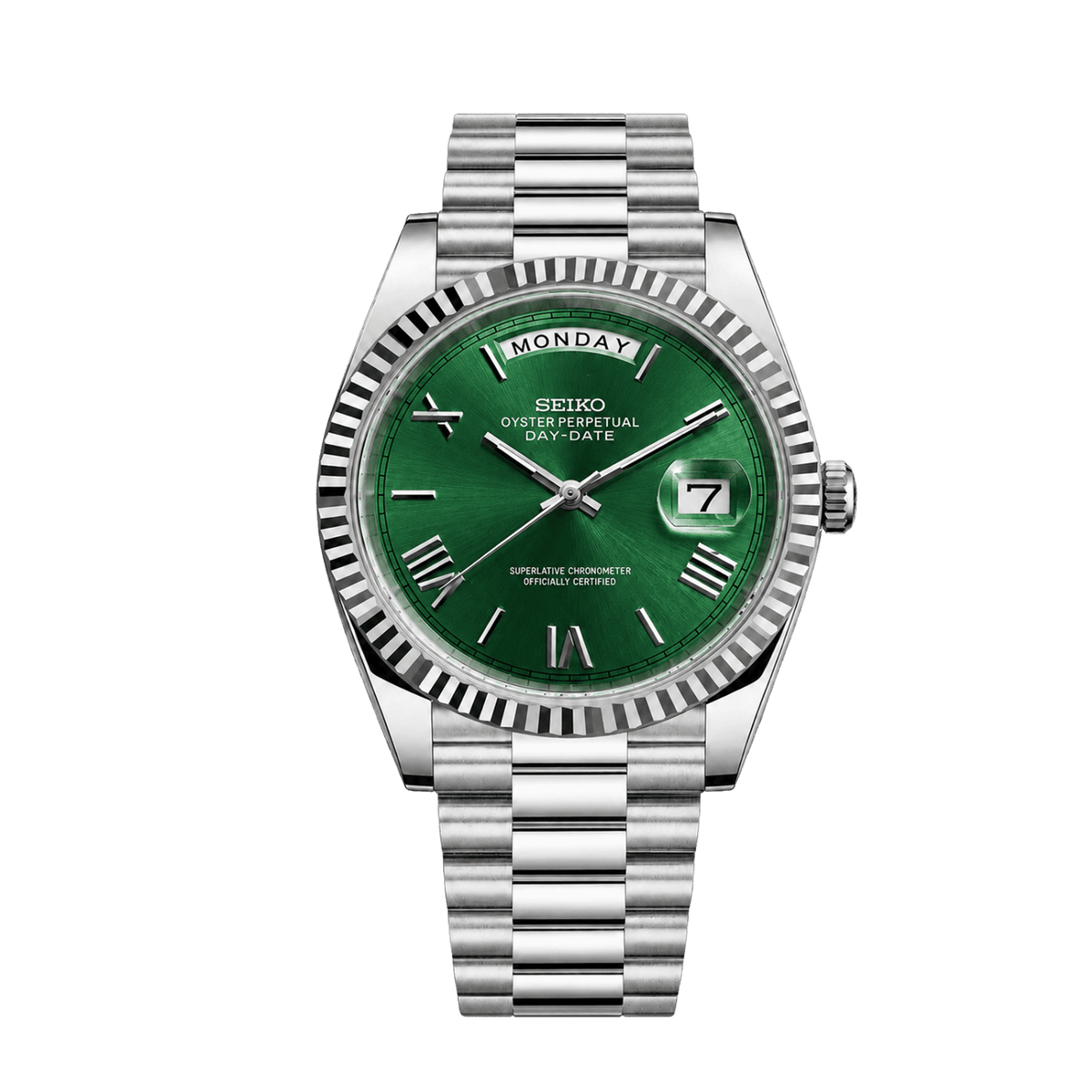 Daydate Silver Green