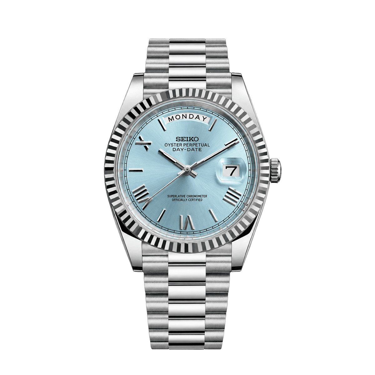 Daydate Silver Tiffany Bue