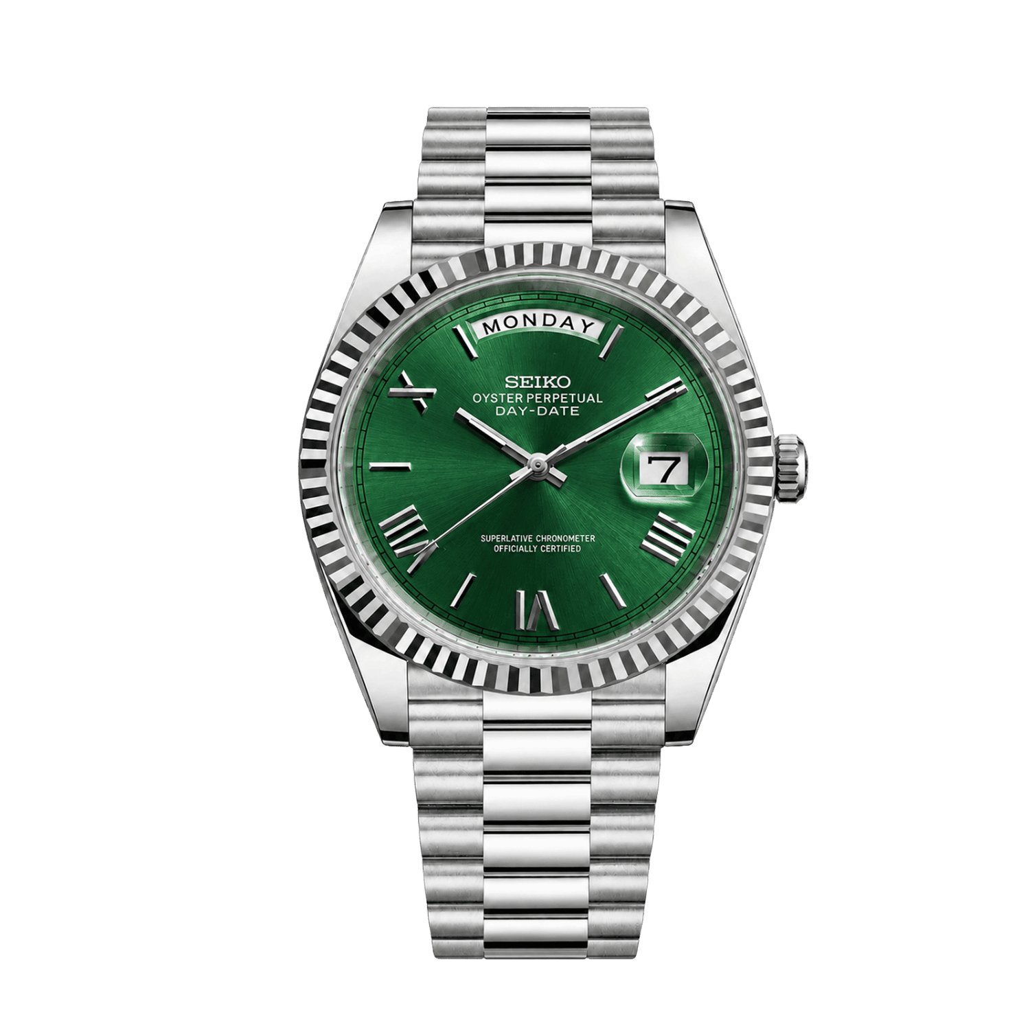 Daydate Silver Green